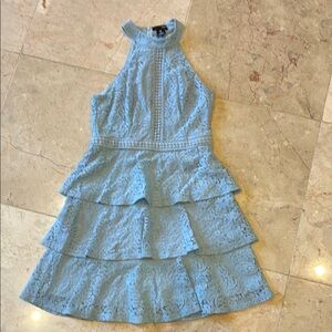 🩷Like new. Blue Lace Tiered ladies Dress🩷